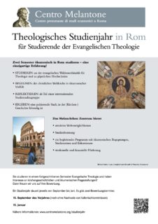 Zum Artikel "Theologisches Studienjahr in Rom"